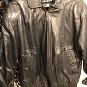 Leather Bomber Jacket